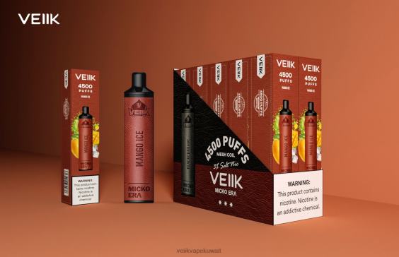 VEIIK سحبة 800 0Z46F8 جليد المانجو | VEIIK Micko Era 4500 بخة 30 ملغ للاستعمال مرة واحدة