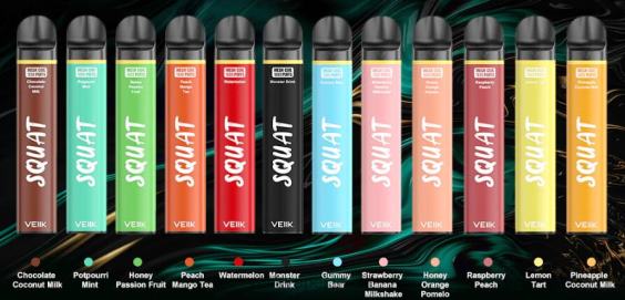 VEIIK Airo سعر 0Z46F54 نكهات متعددة | VEIIK Squat Mesh 1800 نفث قلم vape القابل للتصرف 10 قطع