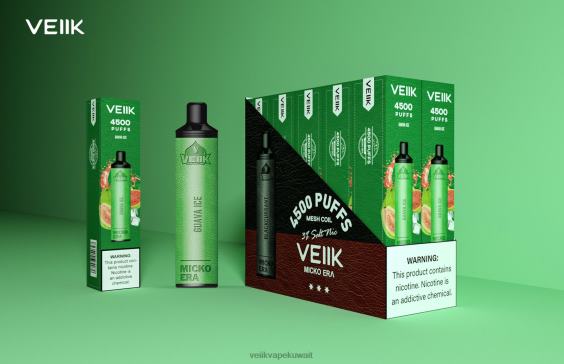 VEIIK Kuwait City 0Z46F2 جليد الجوافة | VEIIK Micko Era 4500 بخة 30 ملغ للاستعمال مرة واحدة